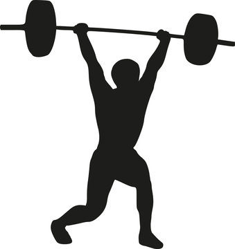 Weightlifter silhouette