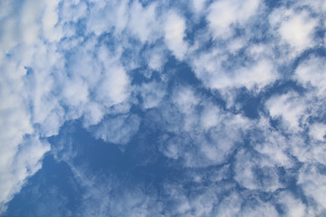 White clouds in the sky