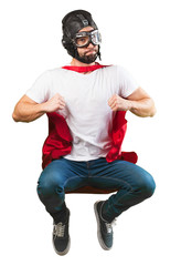 crazy super hero flying