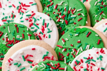 Zelfklevend Fotobehang Christmas Cookies © Laura Ballard