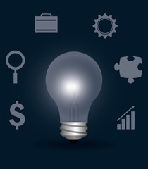 Business solutions with icons