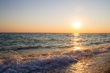 Obraz premium Beautiful sunset on the black sea
