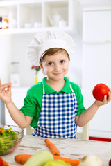 Adorable little child chef