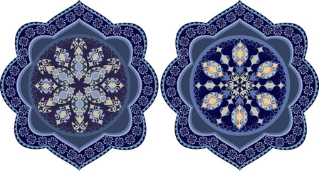 Decorative floral ornament in East style.