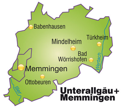 Karte von Unterallgaeu