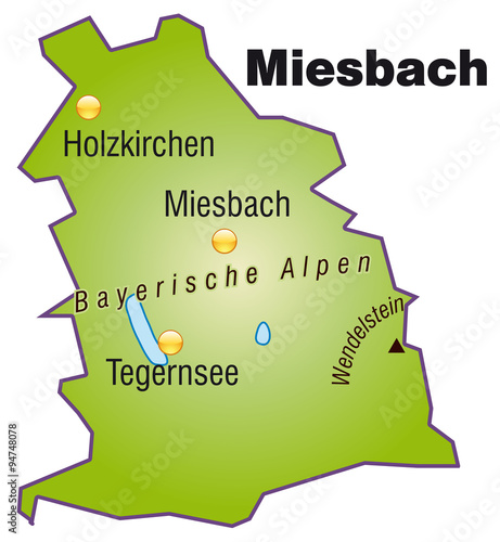 "Karte von Miesbach" Stockfotos und lizenzfreie Vektoren auf Fotolia