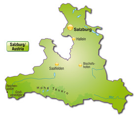 Karte von Salzburg