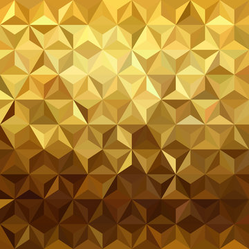 Gold pattern low poly 3d triangle geometry fancy