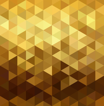 Gold pattern low poly triangle geometry fancy