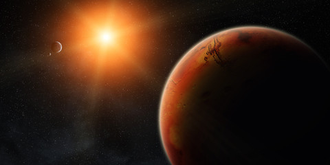View of planet Mars © sdecoret