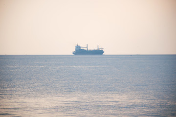 Ship on the sea