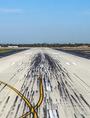 Printed kitchen splashbacks Airport empty runway at the airport