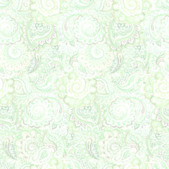 Seamless ornamental ethnic floral background 