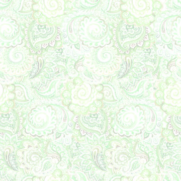 Seamless ornamental ethnic floral background 