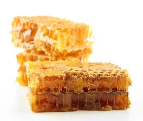 Honeycombs isolated on white