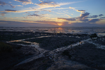 Lichtstimmung über dem Niedersächsischen Wattenmeer, Niedersac