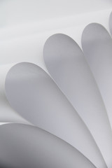 Abstract photo of white paper
