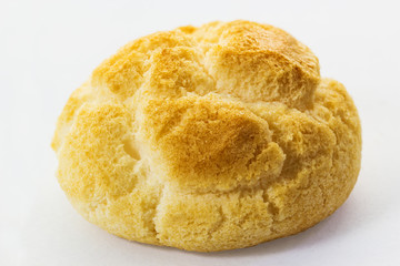 Traditional Thai dessert made from flour and coconut, smoked with a flower scent.