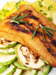 Baked whitefish with orange juice