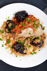 Rabbit with dried plums