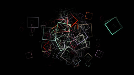 Fototapeta premium fantastic abstract square background design illustration