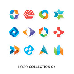 Logo collection 02. Vector graphic design elements for company logo.