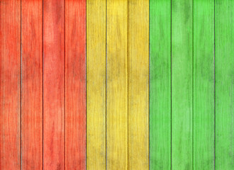 reggae colour and wooden floor texture Background