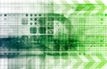 Obraz premium Abstract Molecule Background