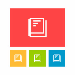 Set of Book Pixel Icon Logo