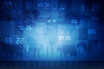 Fototapeta premium Digital Abstrct business background