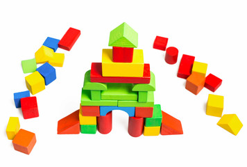 Obraz premium multicolor toy blocks