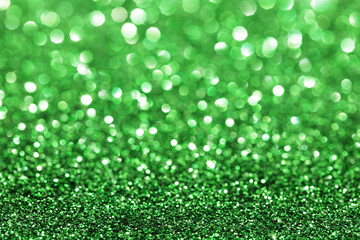 Green glitter background