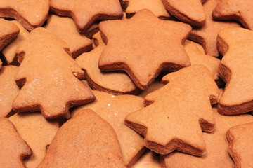 Fresh baked homemade Christmas cookies