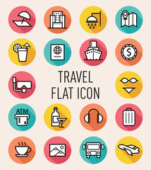 travel flat icon
