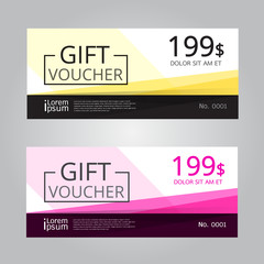 Vector design for Gift Voucher, Coupon