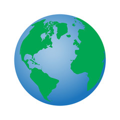 vector illustration of globe
