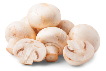 Mushrooms isolated on white