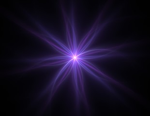 fractal radial pattern on the subject of science, technology and design