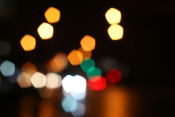 blurred colored highlights