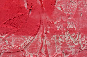 Embossed rough red texture with blurry effect