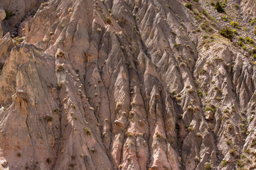 Rocks in the Fan Mountains. Pamir. Tajikistan, Central Asia. Ton