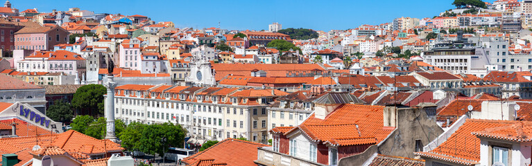 Fototapeta na wymiar Lisbon Historical City Panorama, Portugal