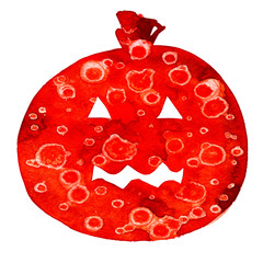 Red pumpkin illustration