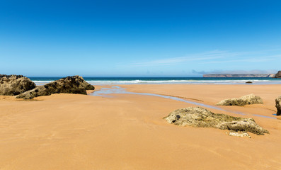 Coastline with waves