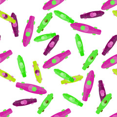 Skateboards  pattern on a white background. Vector illustration.
