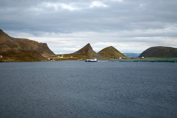 Fschzucht im Porsangerfjord, Norwegen