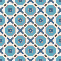 Vector Abstract Seamless Geometric Islamic Wallpaper. 