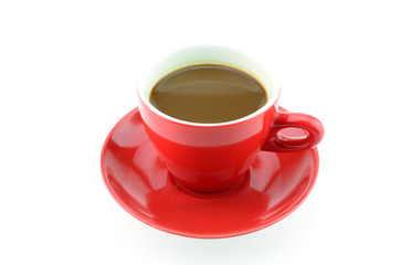 Coffee cup  on a white background.