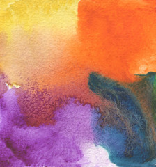 Naklejka premium Abstract acrylic and watercolor painted background.