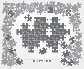 Jigsaw puzzle background